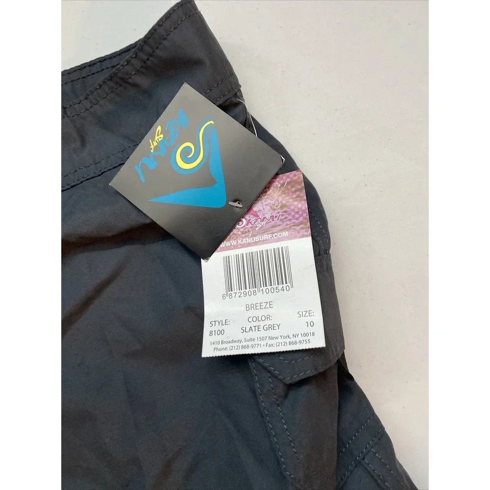 Kanu Surf Women Breeze Board Shorts Slate Grey Size 10 8100